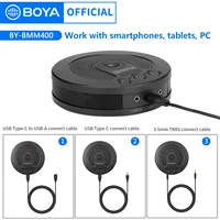 boya by bmm400 usb condenser desktop conference computer microphone with 180 degree20 pickup range for iphone android pc