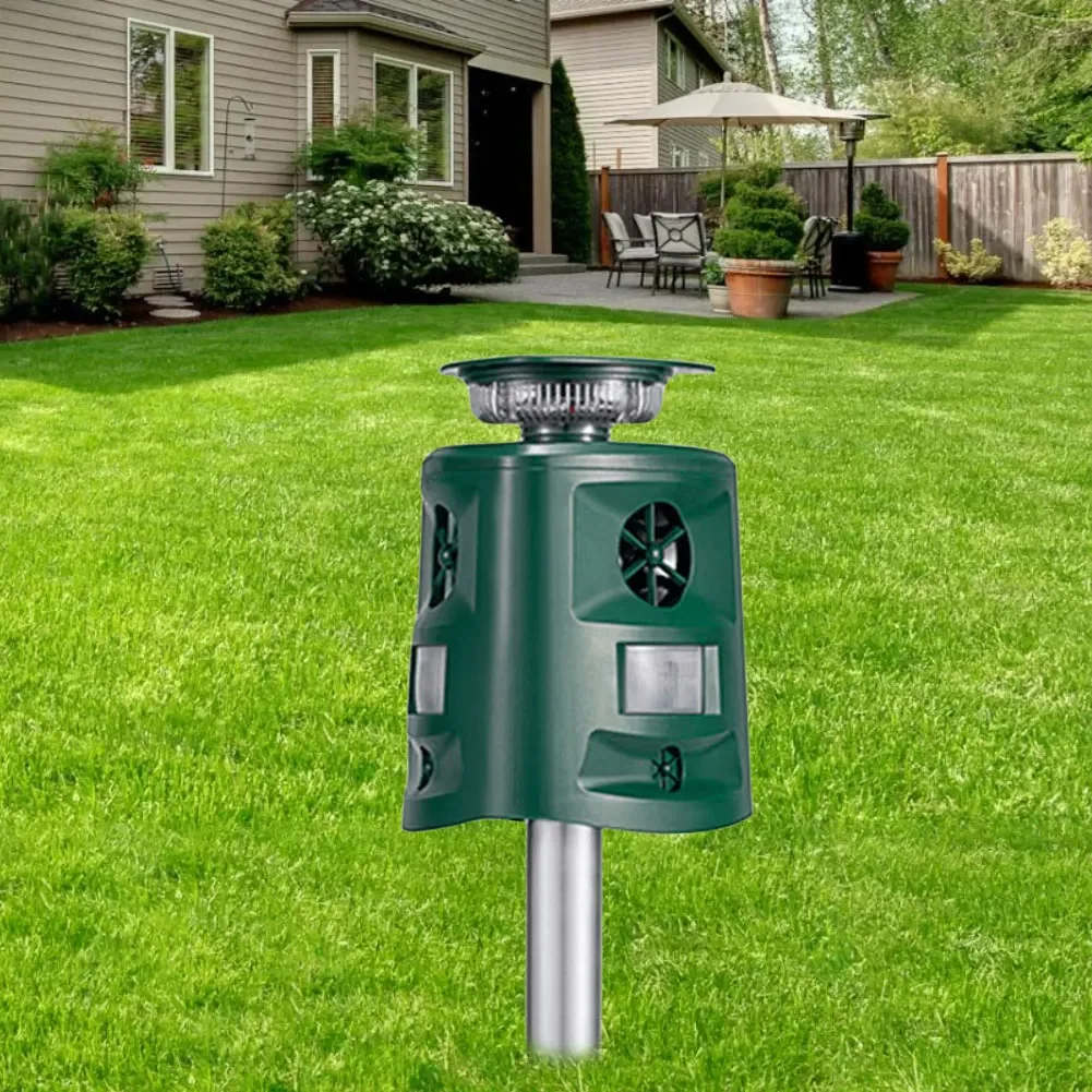 Ультразвуковой Отпугиватель Животных На Солнечной Энергии Водонепроницаемый Ip44