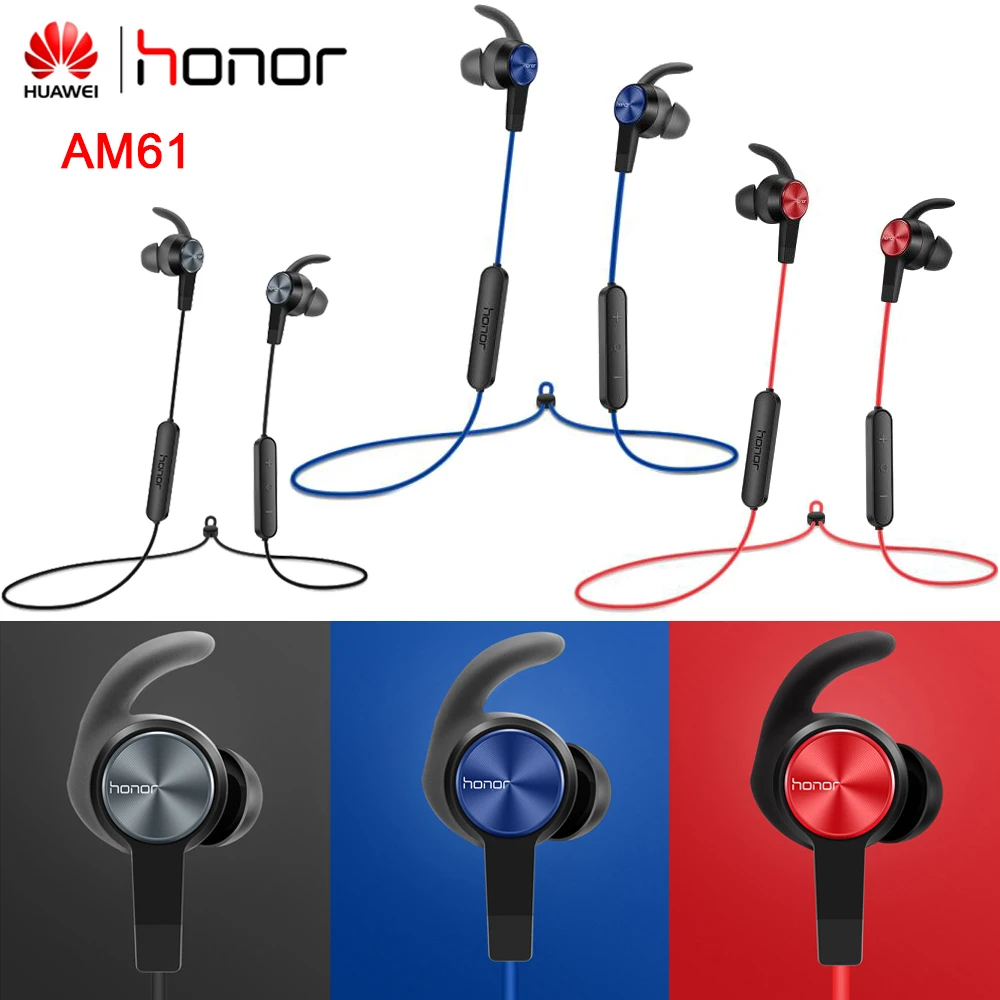 

Original Honor AM61 Wireless earphone with IP55 Level Bluetooth 4.1 HFP / HSP / A2DP / AVRCP for Honor Huawei Xiaomi Vivo