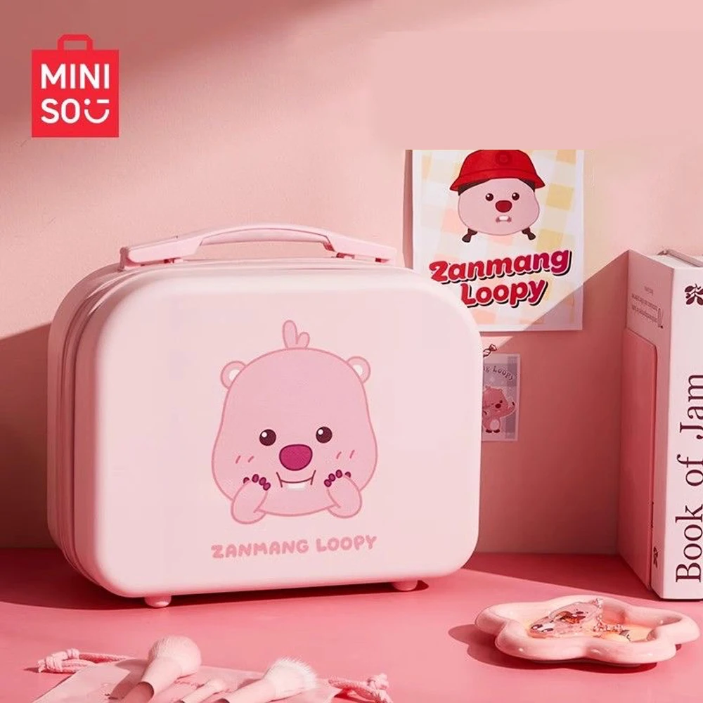 MINISO Loopy ручной чемодан аниме мультфильм Милая уличная портативная маленькая