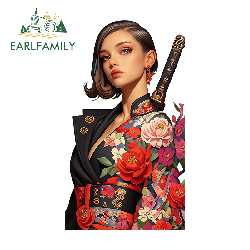 

EARLFAMILY самурай женская наклейка на автомобиль личность ноутбук компьютер зеркало заднего вида DIY наклейка модная водонепроницаемая автомобильная пленка