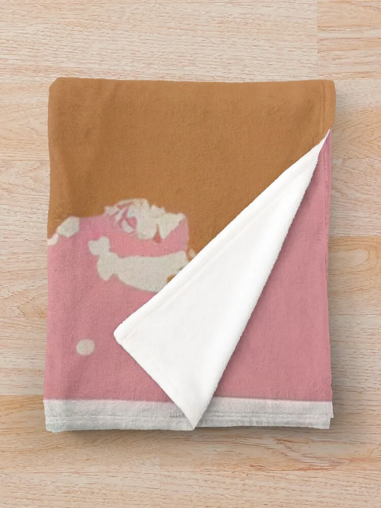 John Hoyland — коричневый черный на розовом языке одеяло 1971 рождественские подарки