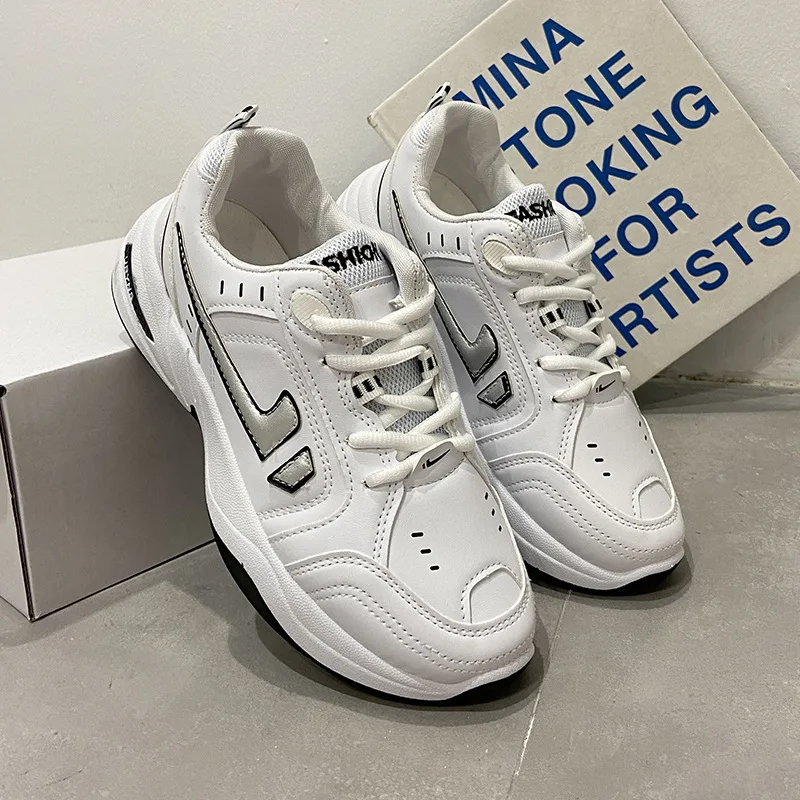 Кроссовки женские на платформе Вулканизированная подошва толстая теннисная