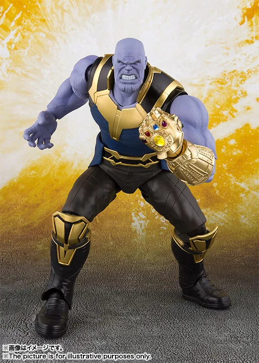 SHF фигурка танос Marvel Мстители война бесконечности BJD Disney экшн-Фигурки игрушки