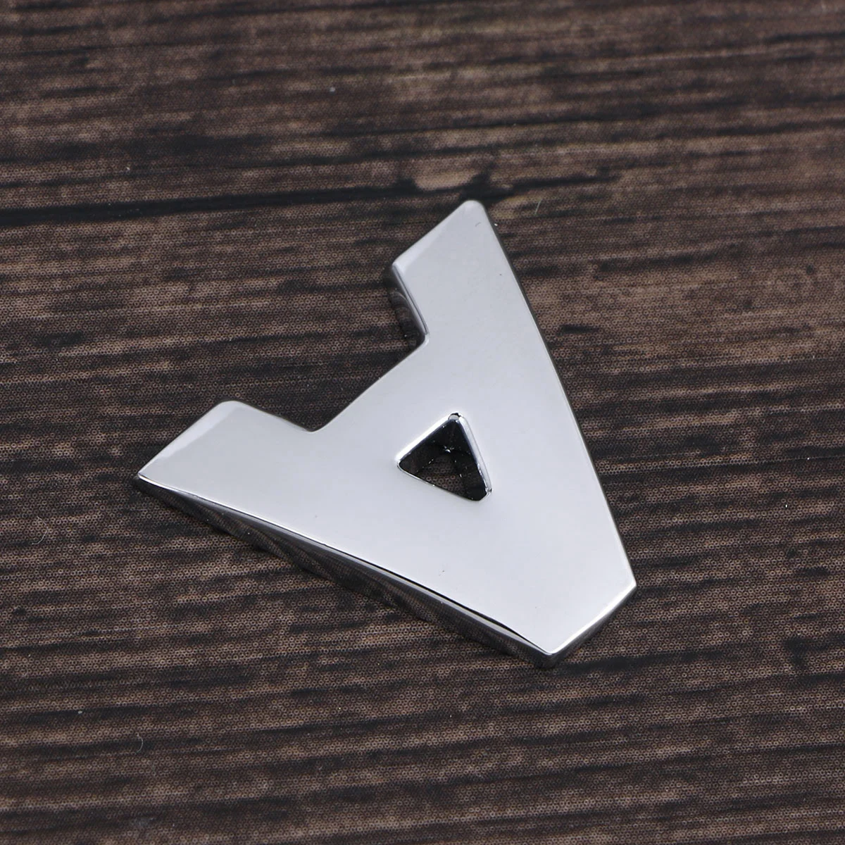 

3D DIY Metallic Alphabet Sticker Car Emblem Letter Silver Badge Decal (A)