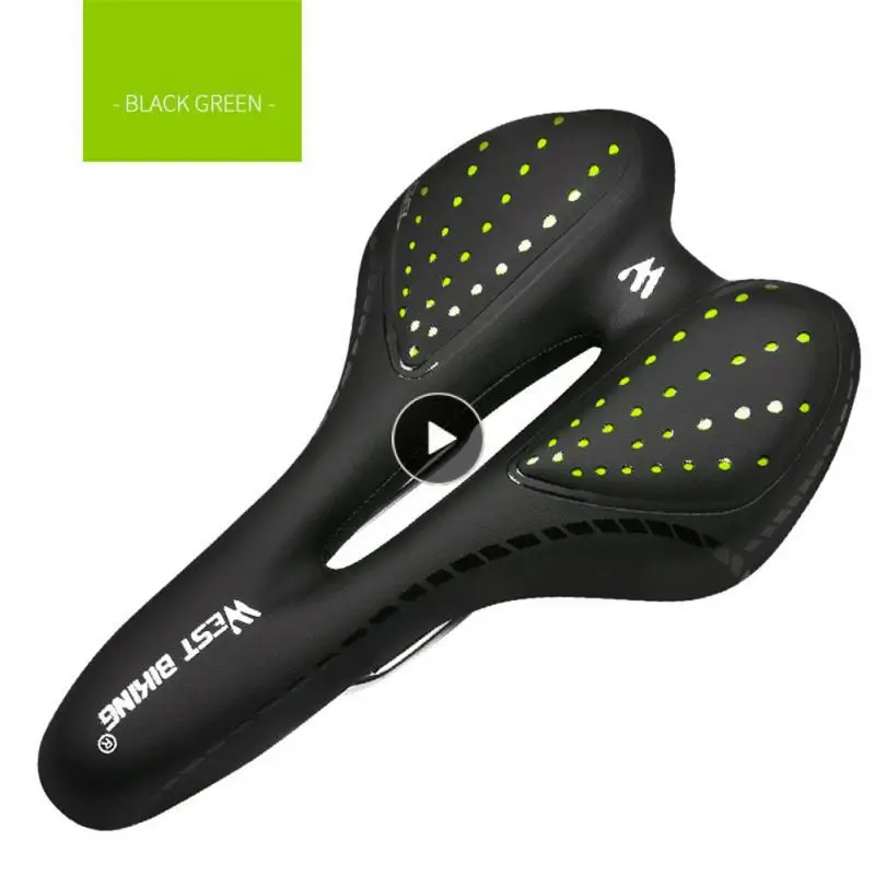 

Bicycle Saddle Mountain Bike Seat Saddle Seat Hollow Car Seat Silicone Thickening Soft Comfortable Universal Accessories