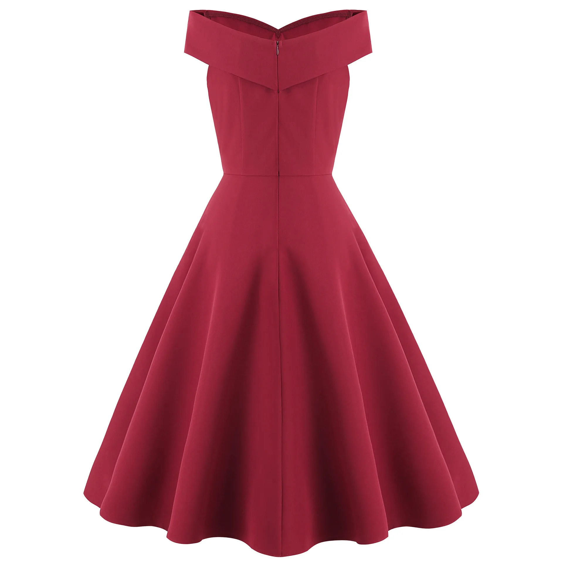 2024 женские летние платья с открытыми плечами и v-образным вырезом в стиле ретро