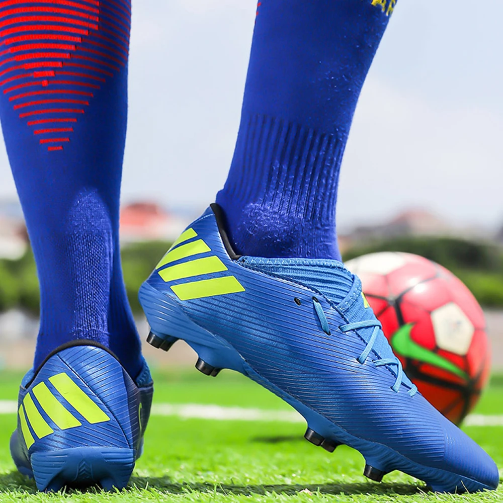 Men's Football Shoes Grass Football Ankle Boots Non-slip Unisex Indoor Football Shoes Futsal Training Shoes 35-45