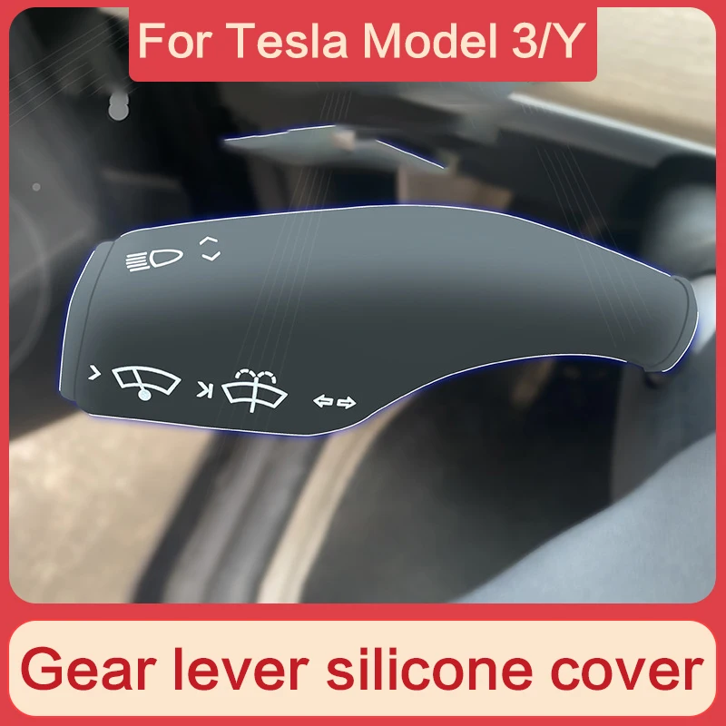 

Suitable for Tesla Model 3/Y turn signal gear lever cover wiper paddle protection cover interior modification accessories