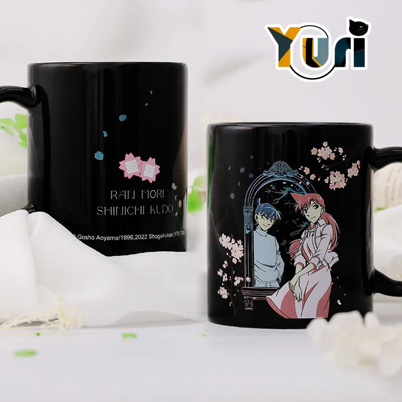 

Yuri Detective Conan Edogawa Konan Mouri Ran Couple Cup Color Changing Water Mug Cup Official Cosplay Prop C