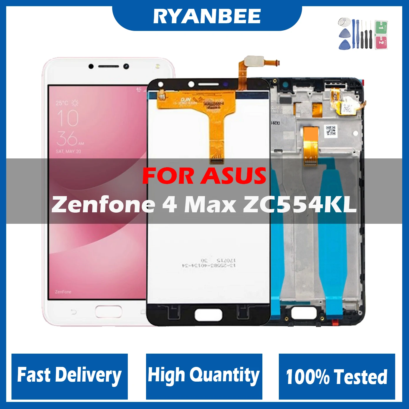 ЖК-дисплей 5,5 'для Asus Zenfone 4 Max ZC554KL, сенсорный экран, дигитайзер, запасные части для ZenFone 4 Max ZC554KL X001D, оригинал ЖК-дисплей 5,5 'для Asus Zenfone 4 Max ZC554KL, сенсорный экран, дигитайзер, запасные части для ZenFone 4 Max ZC554KL X001D, оригинал