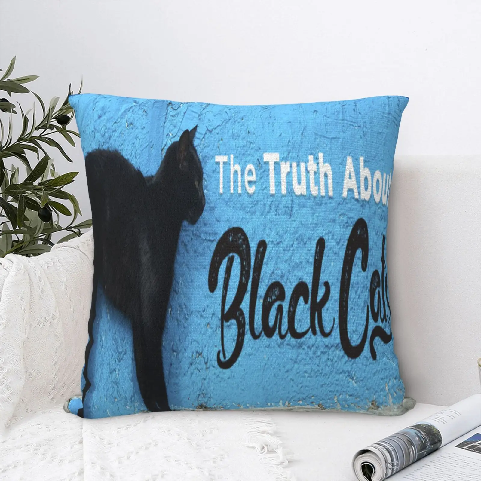 

Black Cat 8 Pillow Case Decorative Pillow Case Diy Pillow Cases Home Decor Personalized Big Decorative Pillow Case Pillow Case