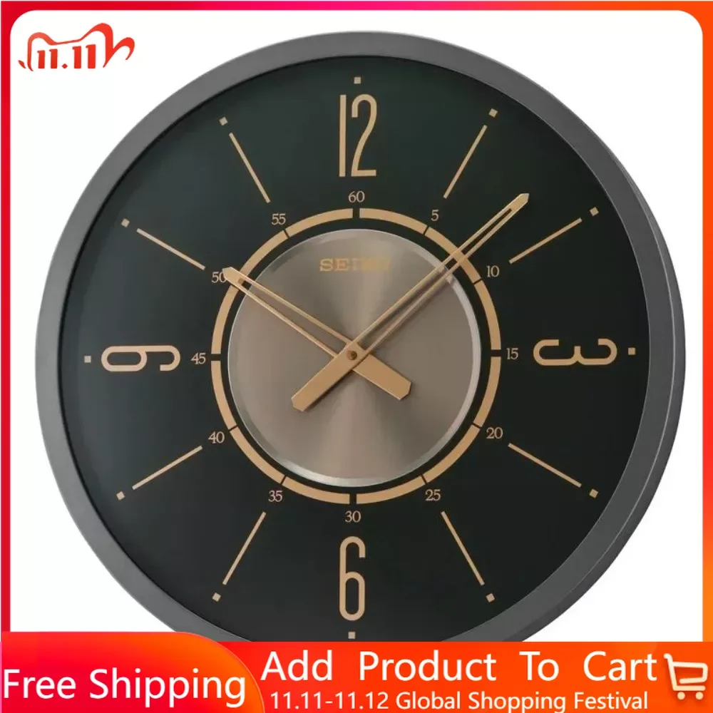 

Wall Decor Round Industrial Wall Clock Quartz Free Shipping Black & Rose Gold Clocks Decororation Digital Home Garden
