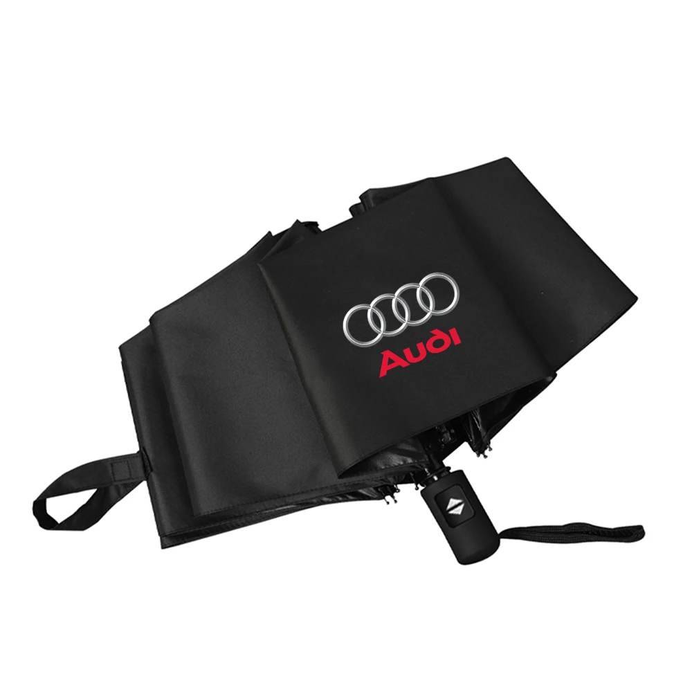 

Автоматический складной зонт с логотипом автомобиля, устойчивый к ультрафиолетовому излучению ветрозащитный зонт, автоаксессуары для AUDI SLINE A3 A4 B8 A5 A6 C7 A7 A8
