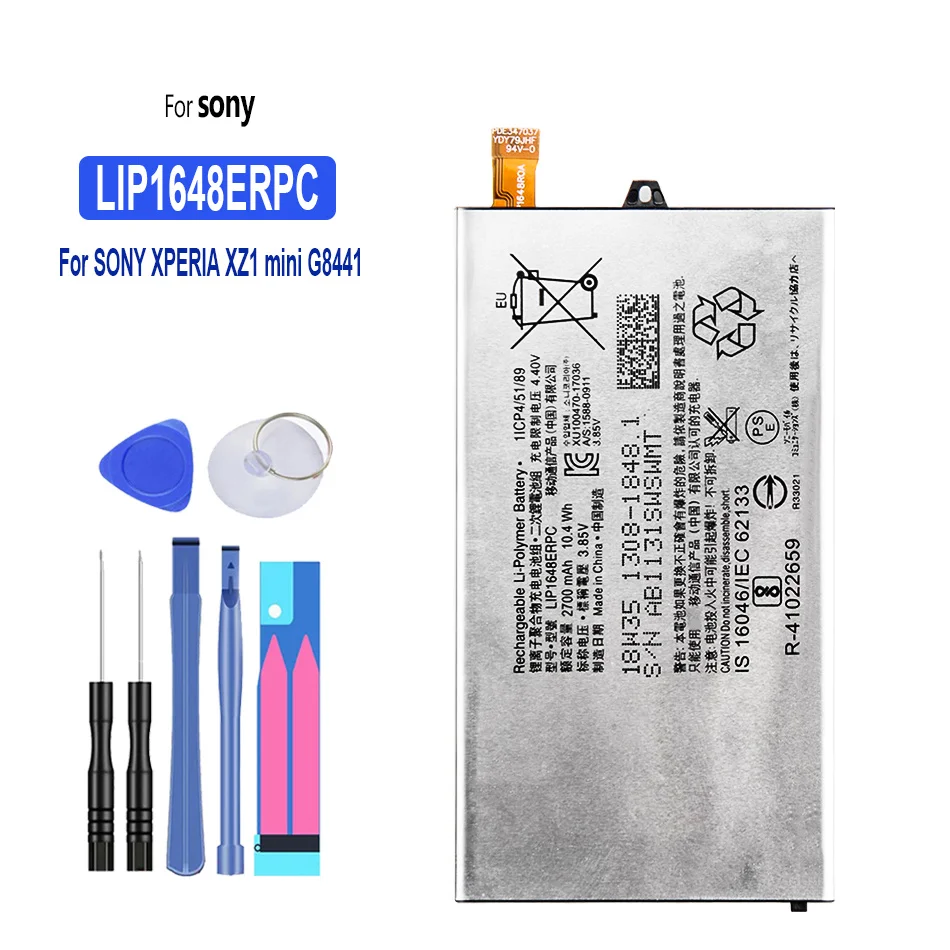 

Battery LIP1648ERPC 2700mAh for SONY XPERIA XZ1 G8441 XZ1mini XZ1 mini 1308-1851