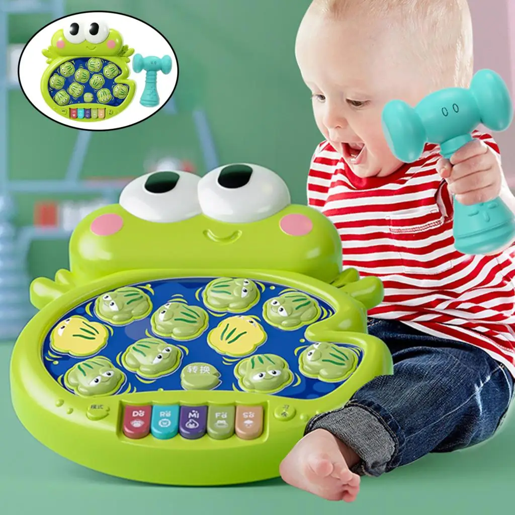

Kids Hammer Toy Electric Funny Frog Interactive Hammer Toy Early Educational Toys for Kids Children