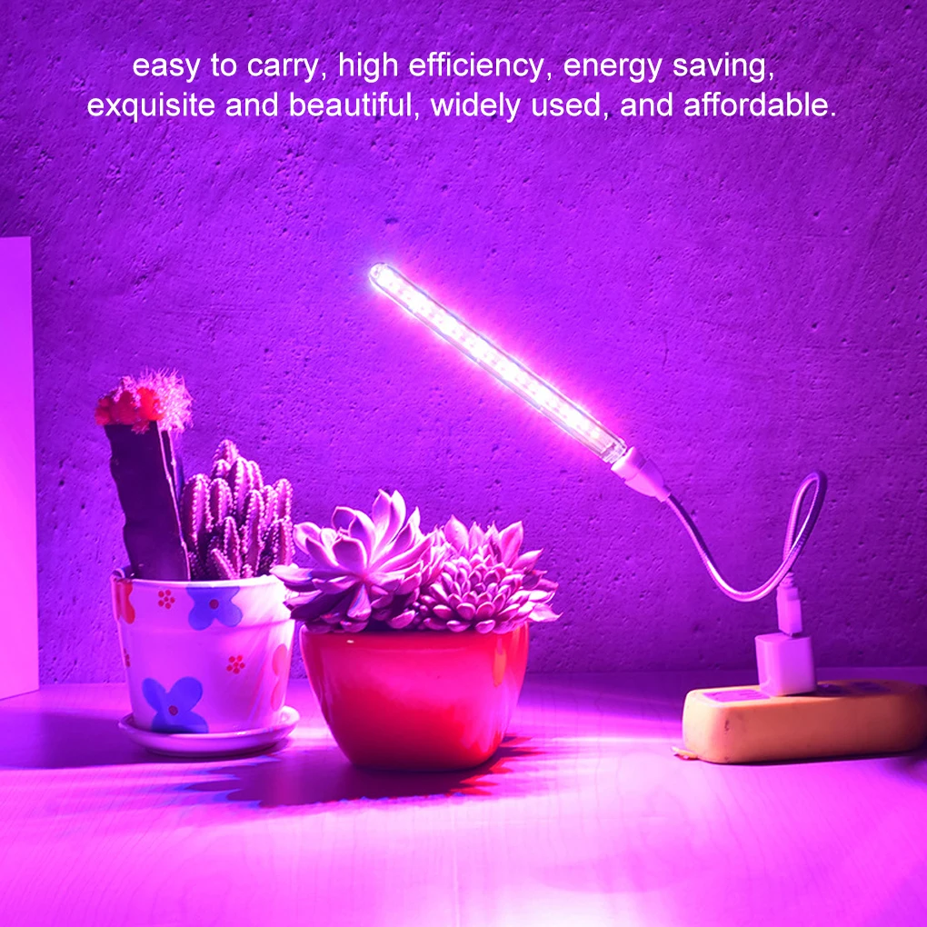 

Plant Growth Light USB LED 100lm Desktop Seedlings Potting Flower Greenhouse Lamp Blooming Computer Power Bank Home