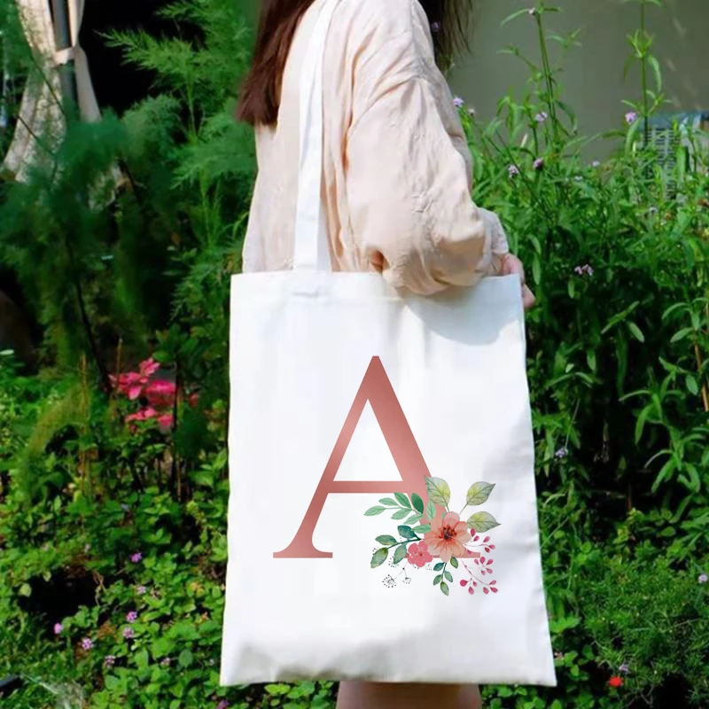 

Оригинальная сумка-тоут унисекс, модные дорожные холщовые сумки с текстовым принтом и английского алфавита, цвет под заказ