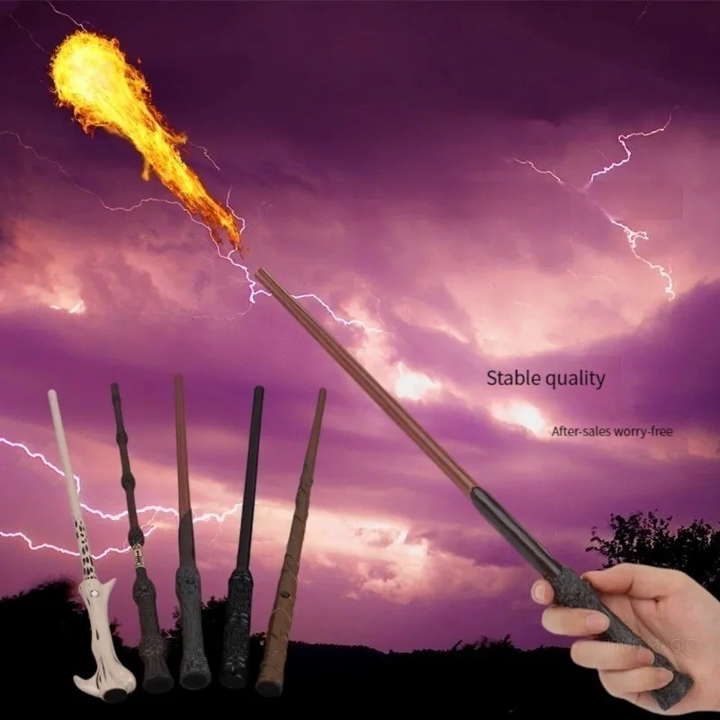 

Волшебная палочка, дышащая огнем, металлическая палочка, стреляющий огненный шар, пламя, Детская Веселая волшебная игрушка, Подарочная пало...