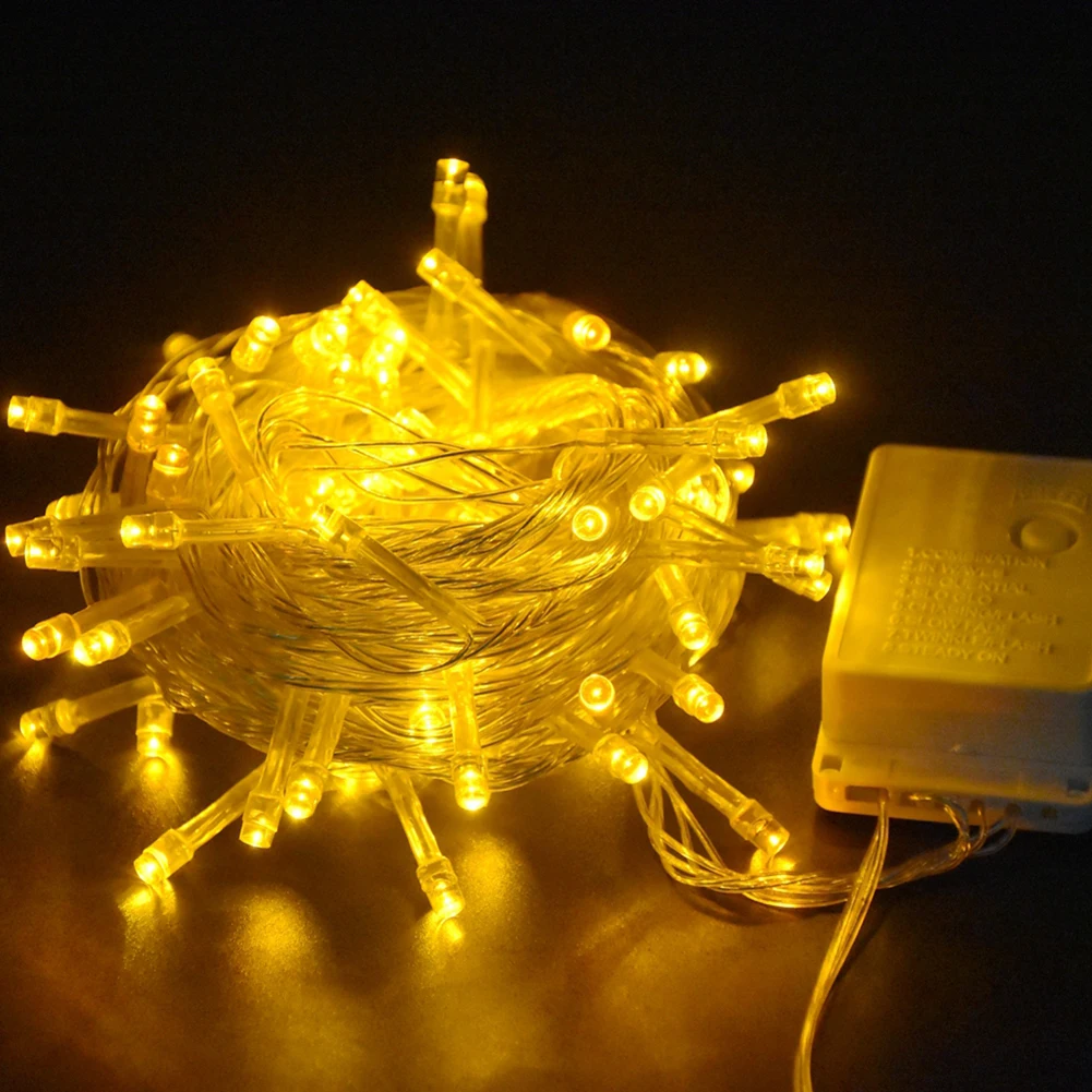 

LED Fairy Lights String 10/20/30/50/100M Outdoor Lamp Curtain Garland Light for Christmas Tree Wedding Party Decoration Lighting