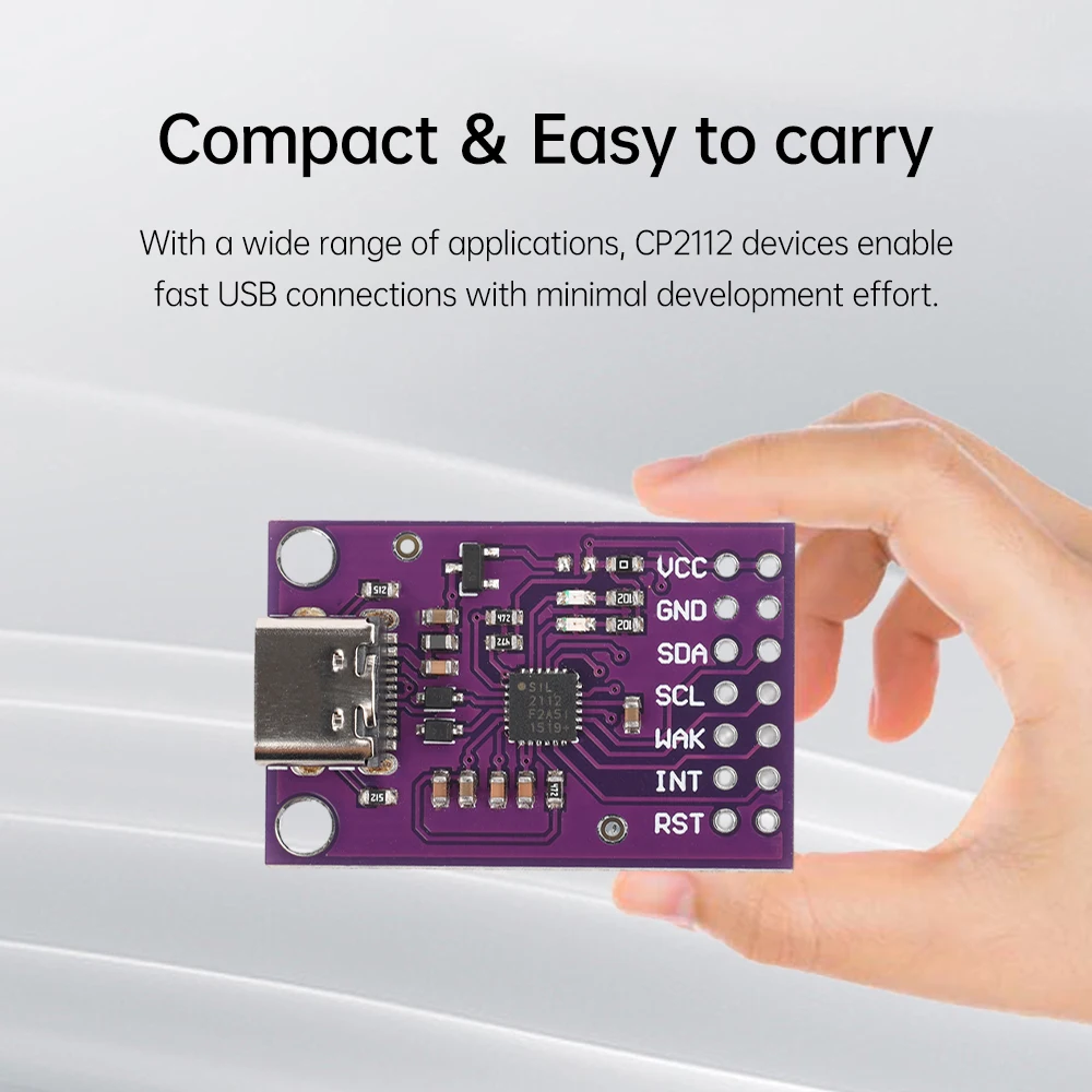 Плата отладки CP2112 модуль связи USB-SMBus I2C комплект оценки USB Micro/TYPE-C для модуля