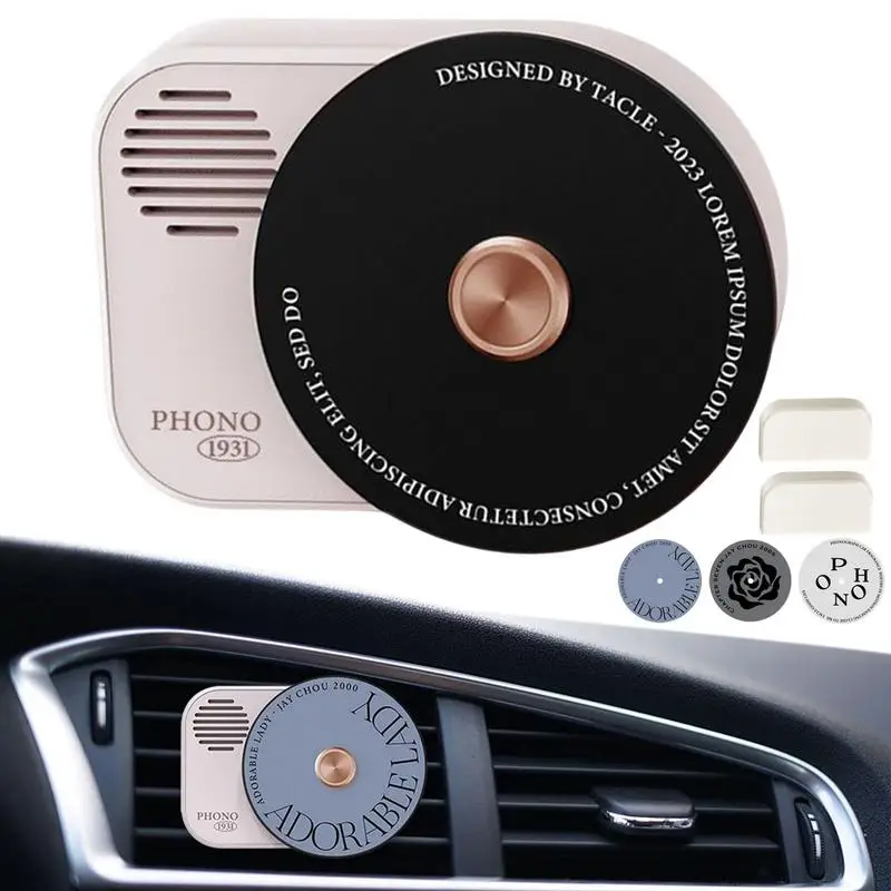 Car Air Fresheners Record Player Car Vent Clip Aromatherapy Fragrance Diffuser Vintage Car Accessories/Ornaments Gift For Her