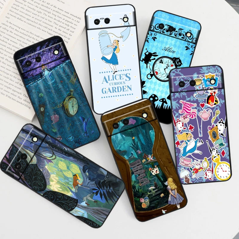 Чехол с рисунком Алисы в стране чудес для Google Pixel 9 8 7A 7 6A 6 5A 5 4 4A XL