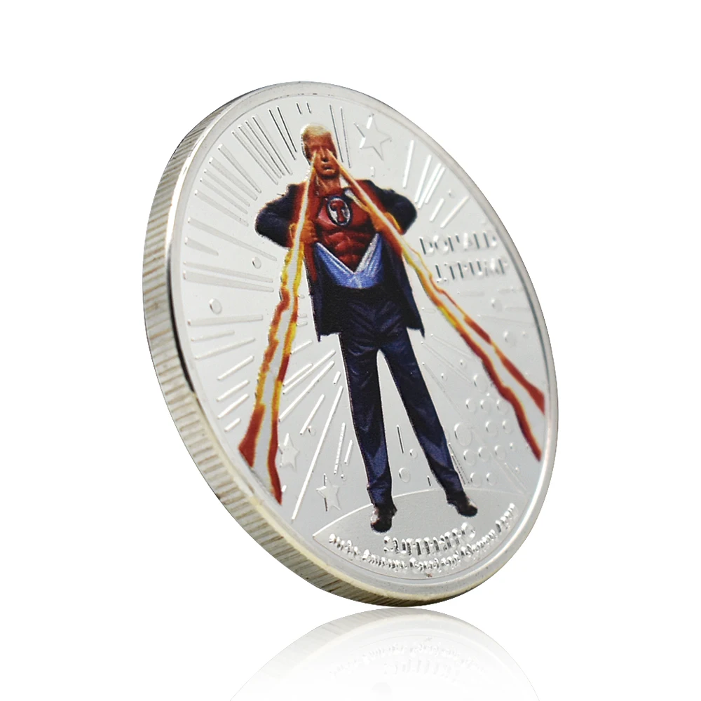 6 шт./набор серебряные монеты 2024 47-го президента США Дональд Трампа