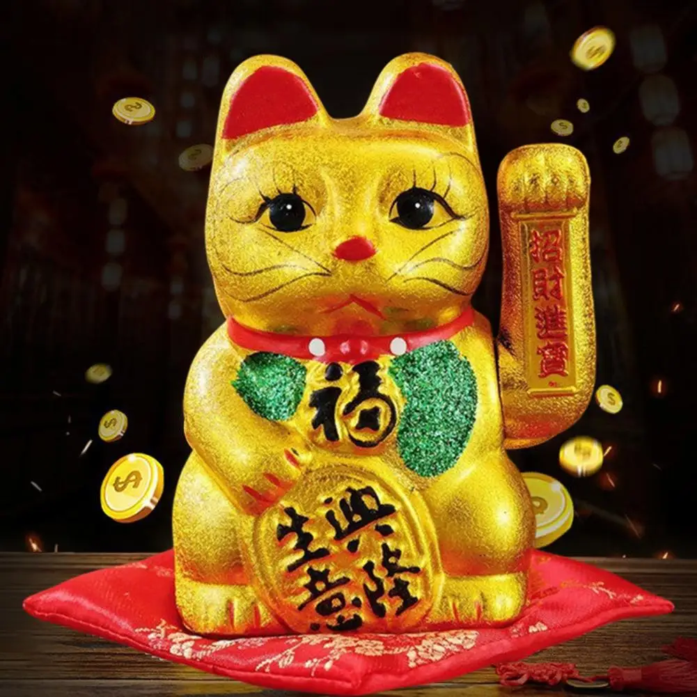 Статуэтка счастливого кота 7 дюймов статуэтка милый котенок настольное