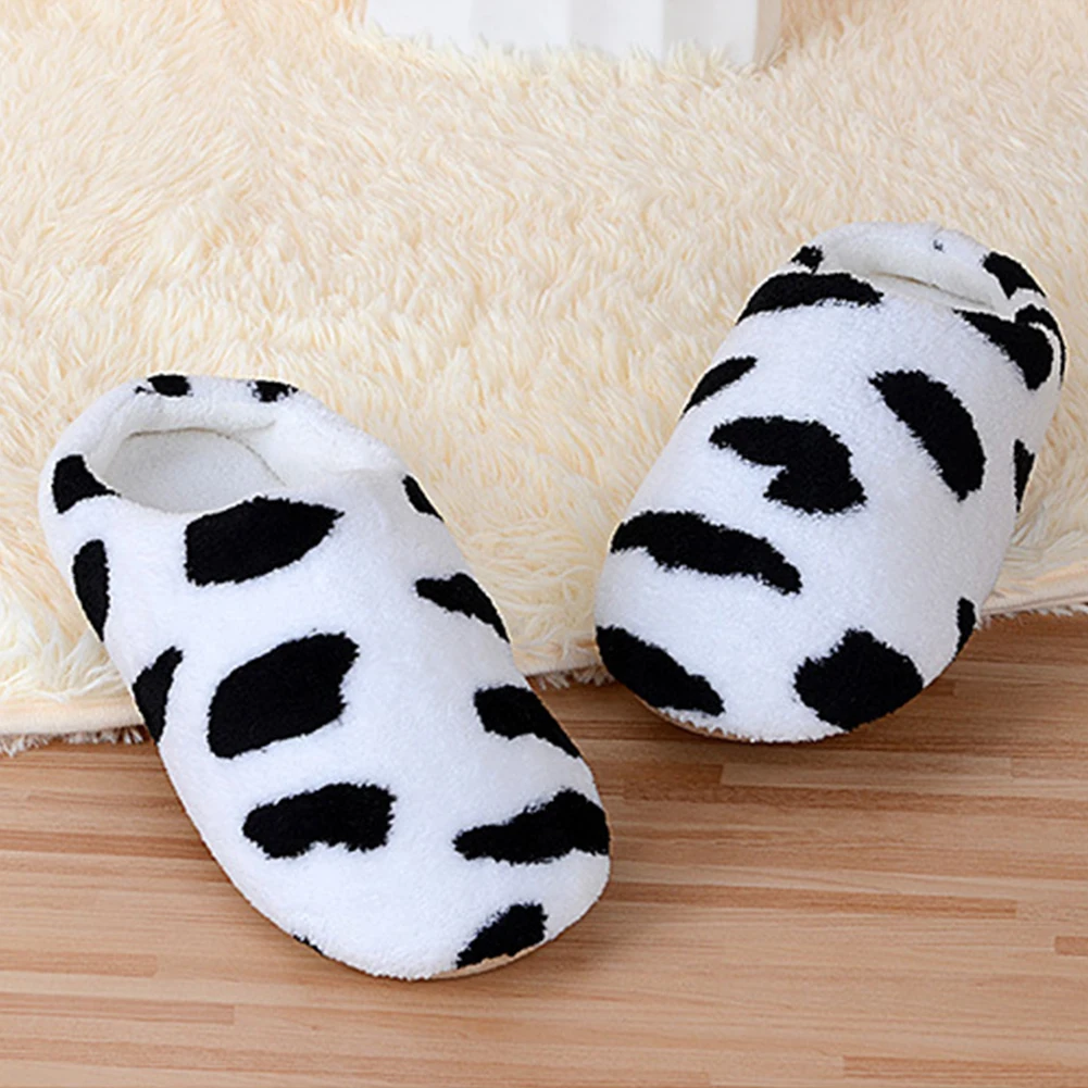 

Женские Теплые Зимние плюшевые домашние тапочки унисекс, нескользящая обувь на плоской подошве