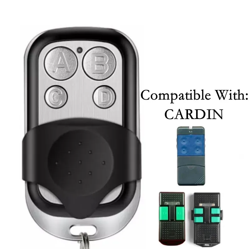 

New for CARDIN S476 TX2 TX4 Garage Gate Door Remote Control 433 mhz 4ch Fixed Code Keychain Clone 433.92
