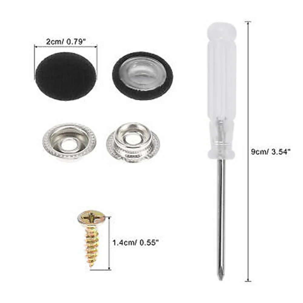 

60pcs Car Roof Repair Studs Headliner Button Buckle Sock Black Used To Fix The Sagging Roof. Easy Installation DIY Repair Access