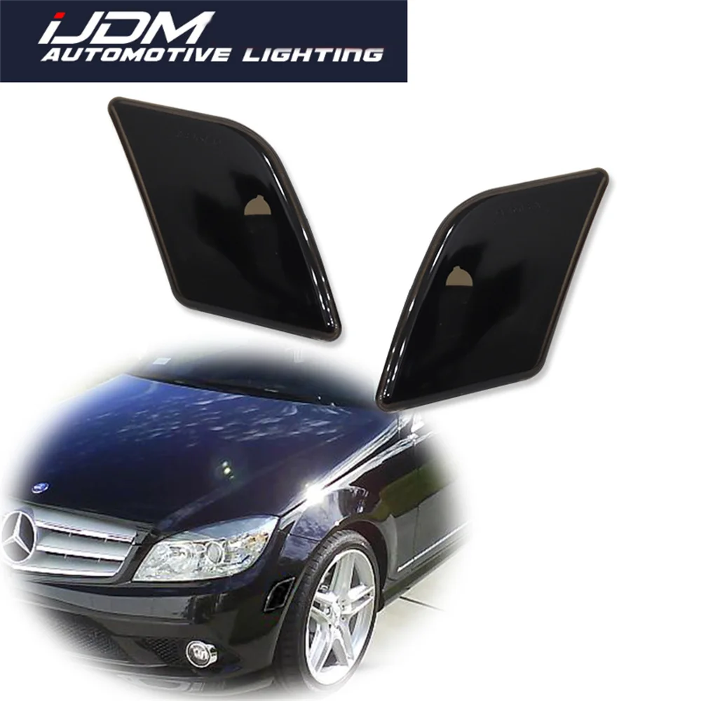 Для Mercedes-Benz Pre-LCI W204 C250 C300 C350 C63 AMG передний бампер боковой габаритный фонарь крышка