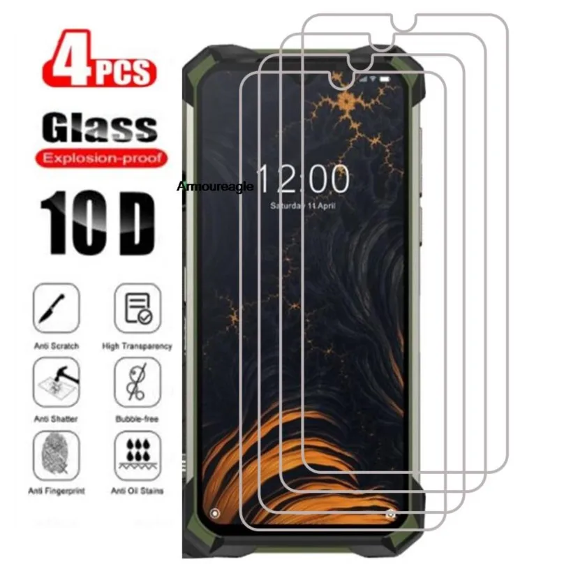 

4pcs guard on for doogee s88 plus tempered glass protective on s88pro pro 6.3inch screen protector phone cover film
