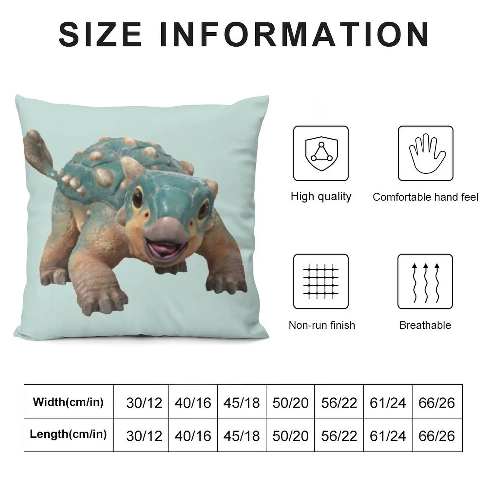 Bumpy диванная подушка с анкилозавром лупвентрис подушки для детей наволочки