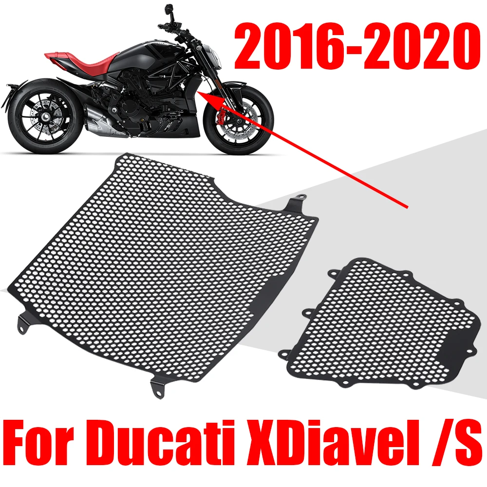 

For Ducati XDiavel X-Diavel S 2016 2017 2018 2019 2020 Accessories Radiator Guard Grille Cover Oil Cooler Guard Grill Protector