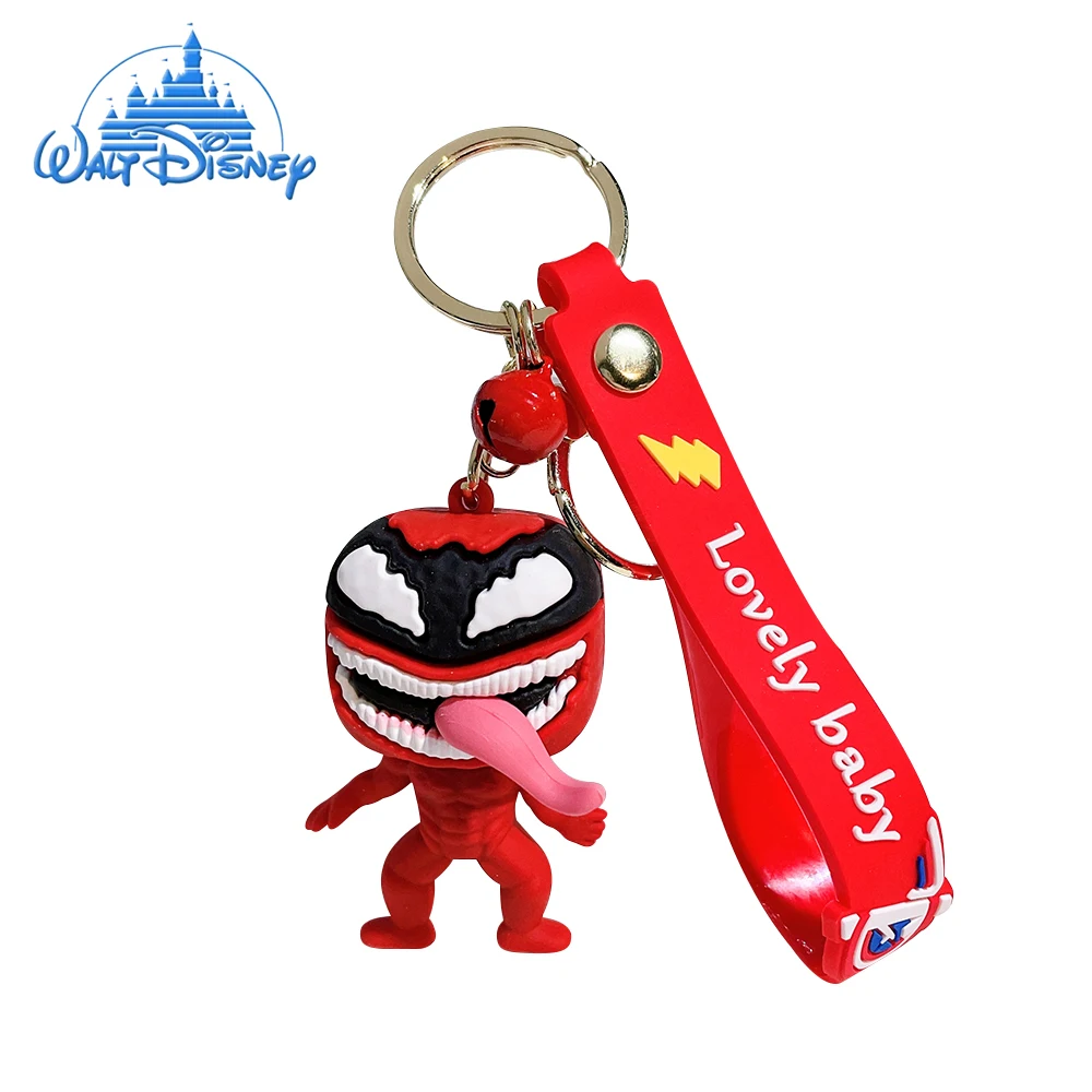 

Disney Marvel Anti Hero Venom Keychains Cute Deadpool Silica Gel Keyrings Cartoon Avengers Superhero Pendant Keyholder Jewelry