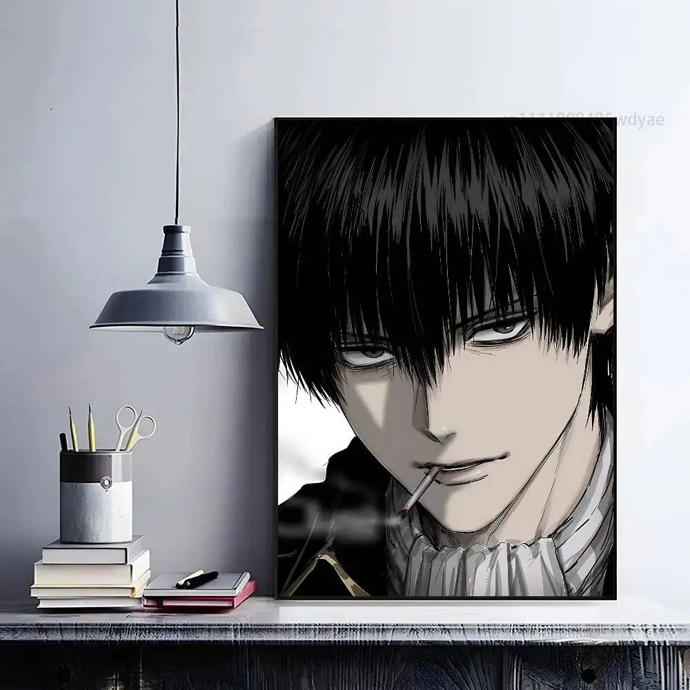 Фото Постер с изображением аниме-персонажа G-Gintama Hijikata Toshiro, HD-качество, для домашнего декора, настенный, водонепроницаемый, для дома, гостиной, бара, эстетичный декор, универсальный. №5