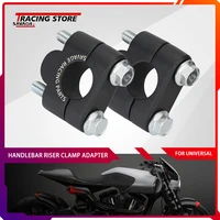 22mm riser handlebar higher extend adapter adjustable bar clamp universal motorcycle accessories aluminum pitbike racing parts