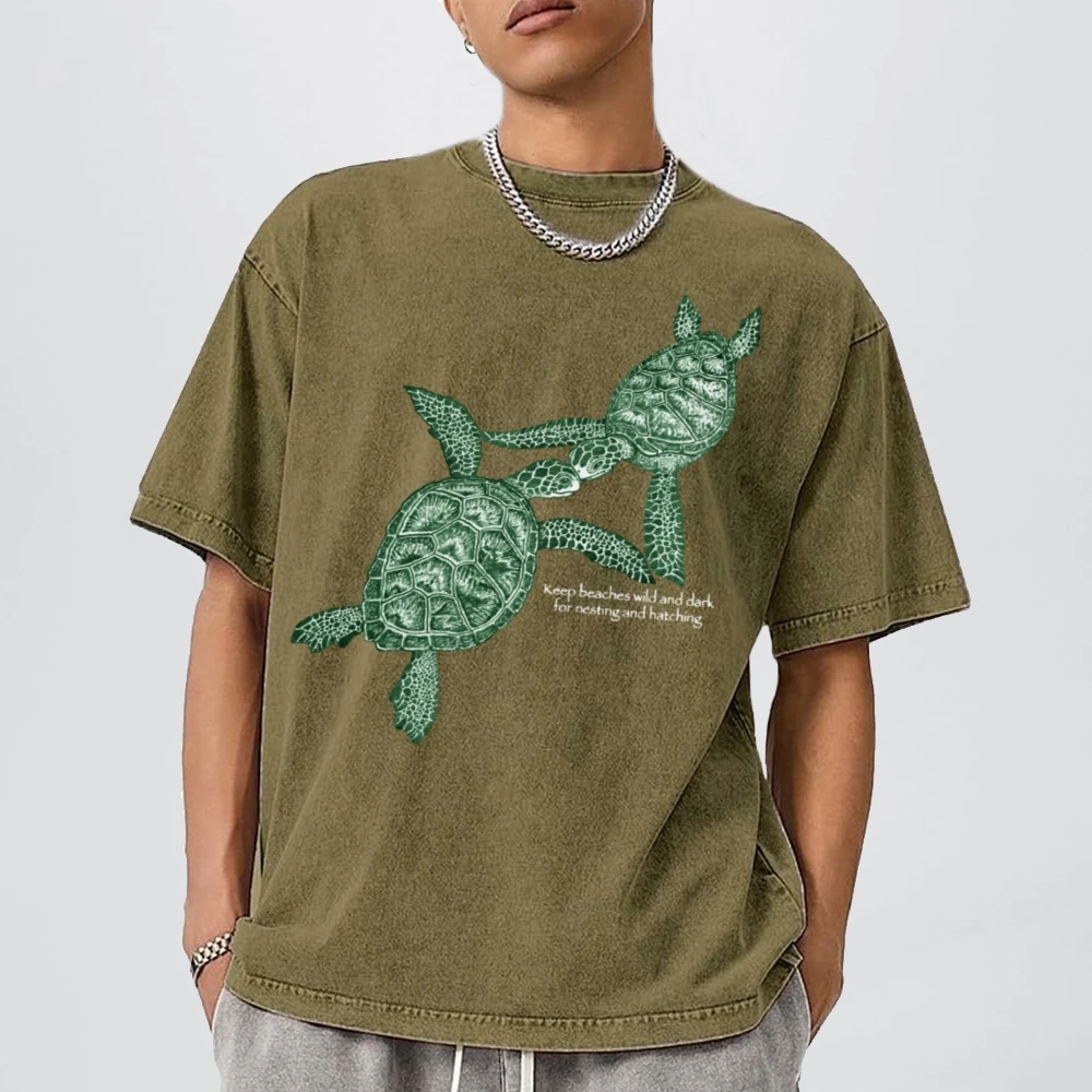 Женская джинсовая футболка с принтом Зеленая лягушка