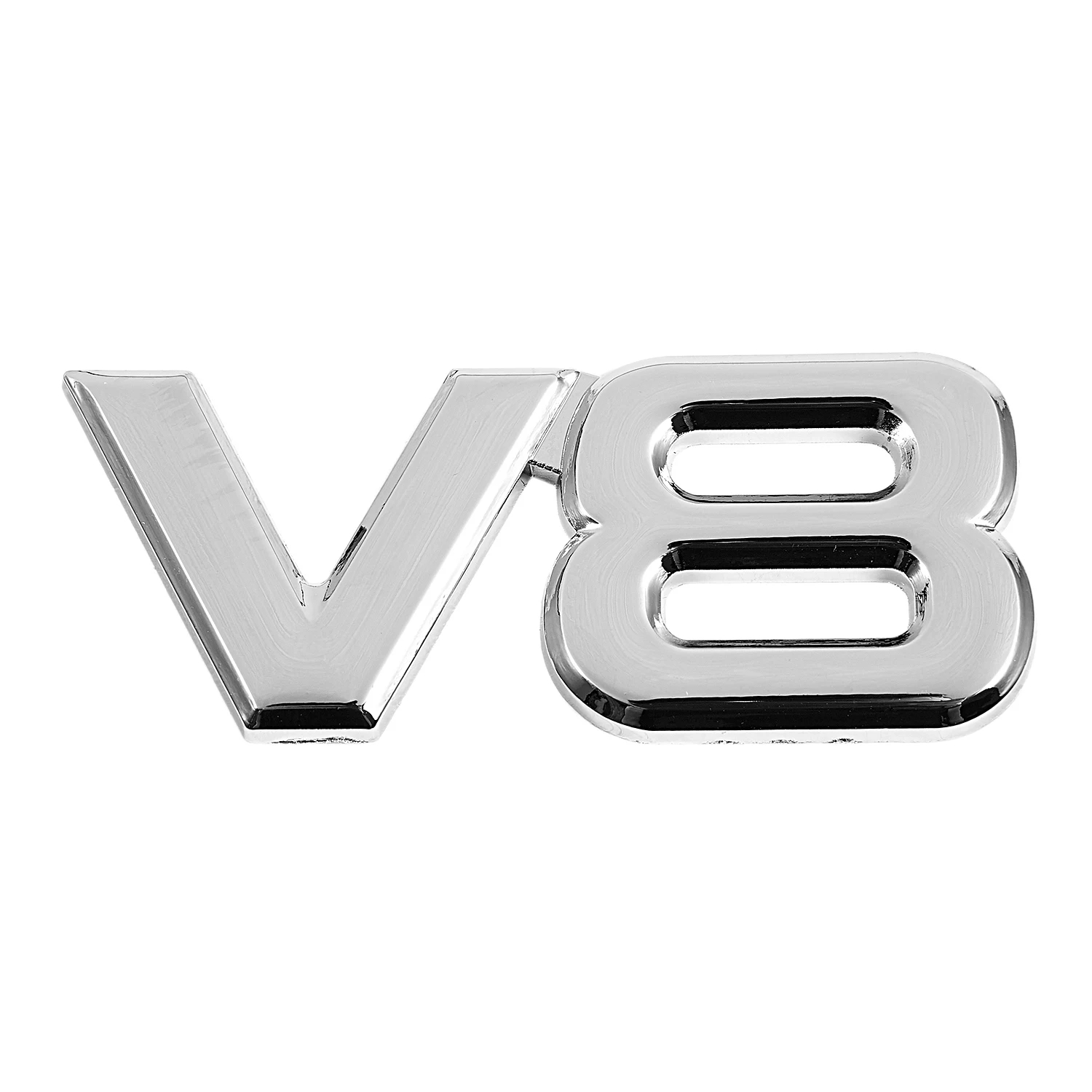 

3D Серебряный автомобильный двигатель V8 Автомобильная Задняя эмблема наклейка значок стикер x см
