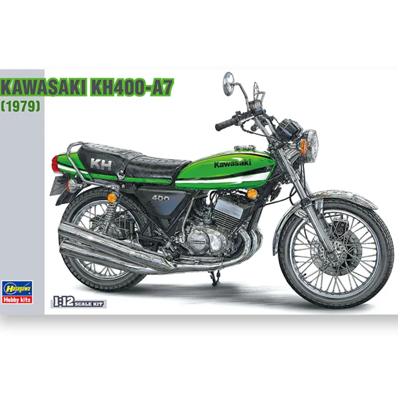 

Model Assembly Kit 1/12 Kawasaki KH400-A7 Motorcycle Model 21506