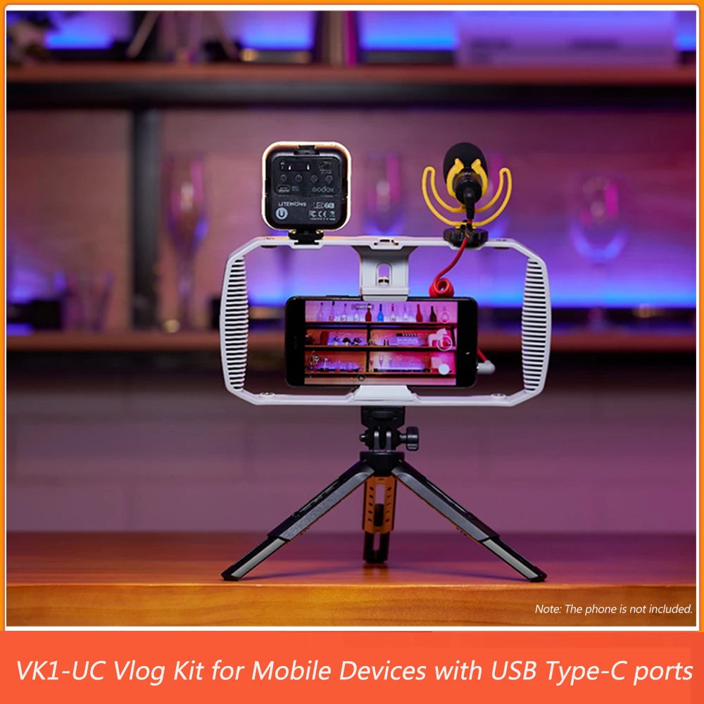 

GODOX VK1-UC Vlog Kit для фото-и видеосъемки с портами USB Type-C