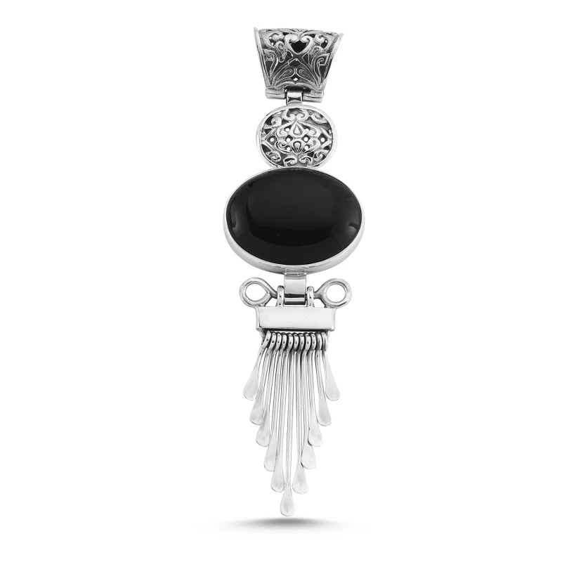 

Silver 925 Sterling Onyx Stone Handwork Pendant