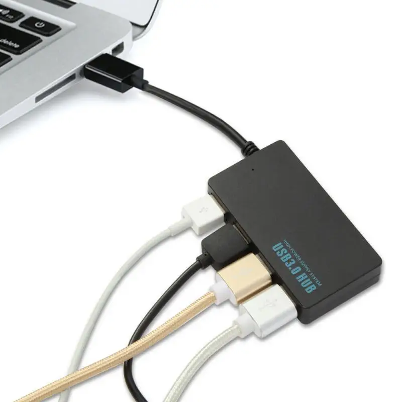 

4 Port USB 3.0 Multi HUB USB Splitter High Speed 4-in-1 Extension Hub Charger For Windows XP/Vista/7/8 with USB support