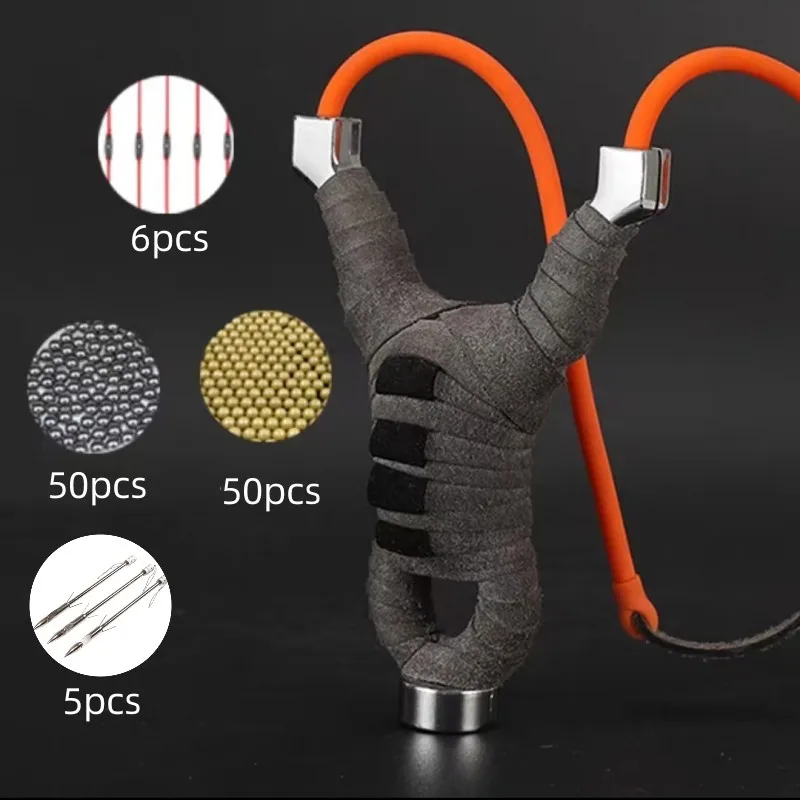 

Professional Hunting and Shooting Alloy Fish Shooting Bow With High-Quality Rubber Band Outdoor Game Toys