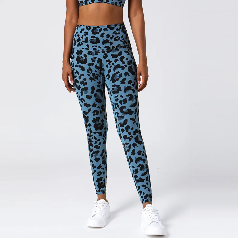 Women Sports Pants Gym Push Up Leggings Camouflage High Waist Fitness Pants Leopard Print Tights Running Gym Women Yoga Pants