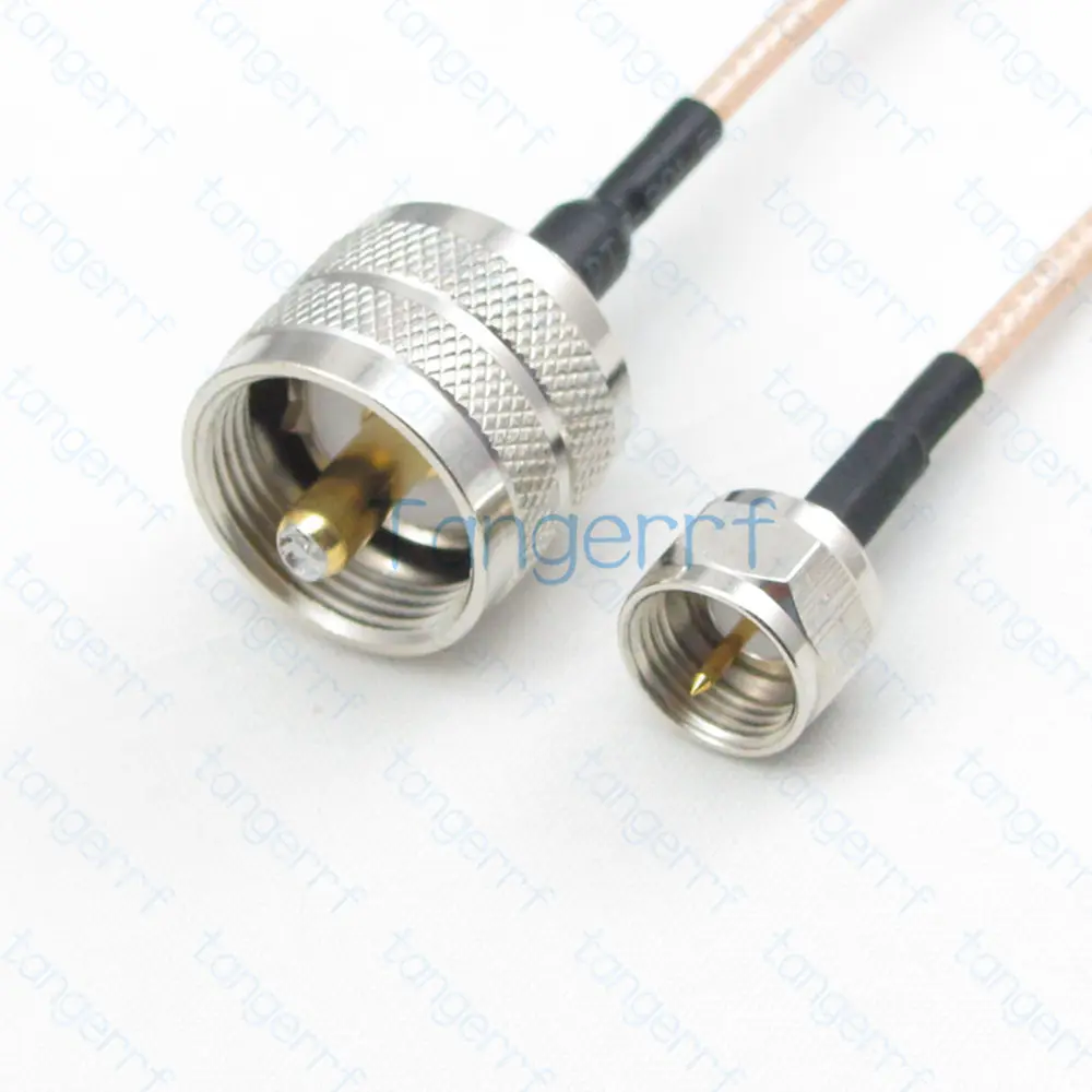 Купи F Male Plug to UHF Male PL259 PL-259 RF Pigtail Coaxial RG316 Cable 50ohm Kable RG-316 Straight Connector High Quality за 222 рублей в магазине AliExpress