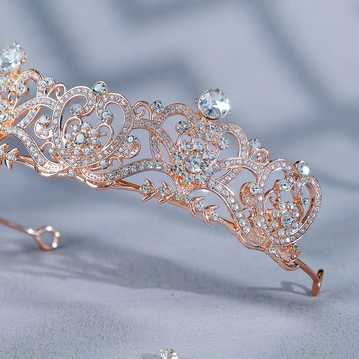 Classic Crystal Rhinestones Royal Princess Crowns Wedding Hair Accessories Bridal Tiaras Crown