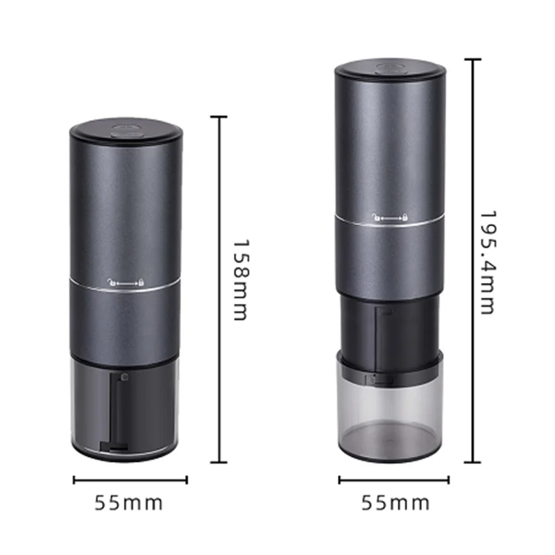 

Электрическая кофемолка из нержавеющей стали с зарядкой от USB